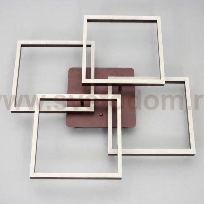 Люстра с ПДУ 10045/4 LED 192Вт 3000-6000К диммер кофе 65х65 см