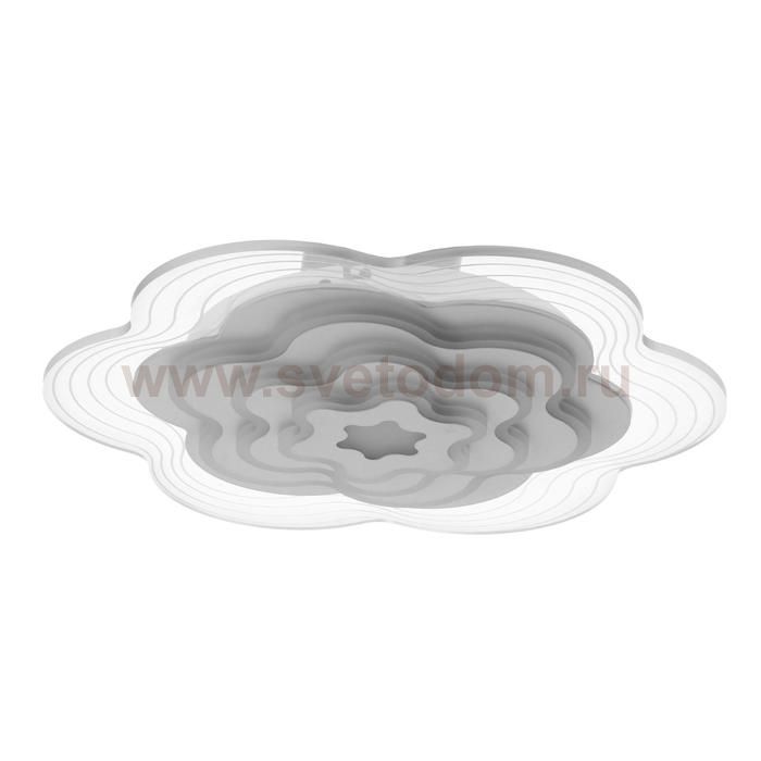 Люстра с ПДУ 10046/1 LED 148Вт 3000-6000К диммер белый 50х50 см