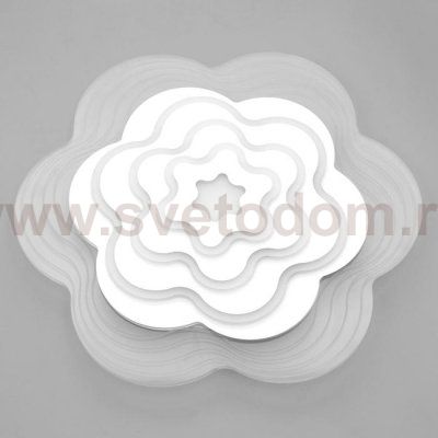 Люстра с ПДУ 10046/1 LED 148Вт 3000-6000К диммер белый 50х50 см