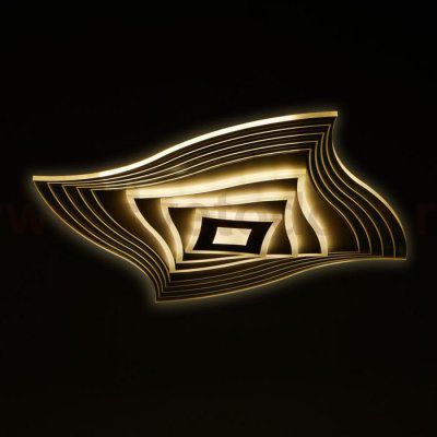 Люстра с ПДУ 10047/1 LED 148Вт 3000-6000К диммер белый 50х50 см