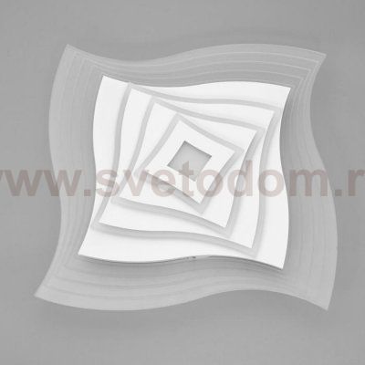 Люстра с ПДУ 10047/1 LED 148Вт 3000-6000К диммер белый 50х50 см