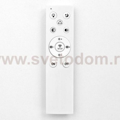 Люстра с ПДУ 10047/1 LED 148Вт 3000-6000К диммер белый 50х50 см