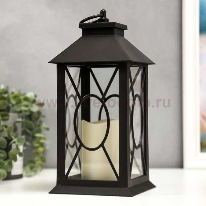 Ночник 16183/1BK LED от батареек 3хААА черный 14х14х30 см