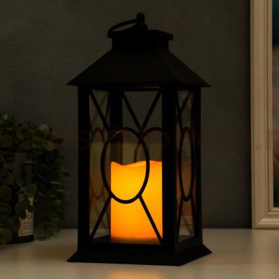 Ночник 16183/1BK LED от батареек 3хААА черный 14х14х30 см