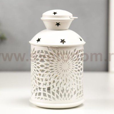 Ночник 16184/1WT LED от батареек 2хААА белый 11,7х11,7х19,5 см