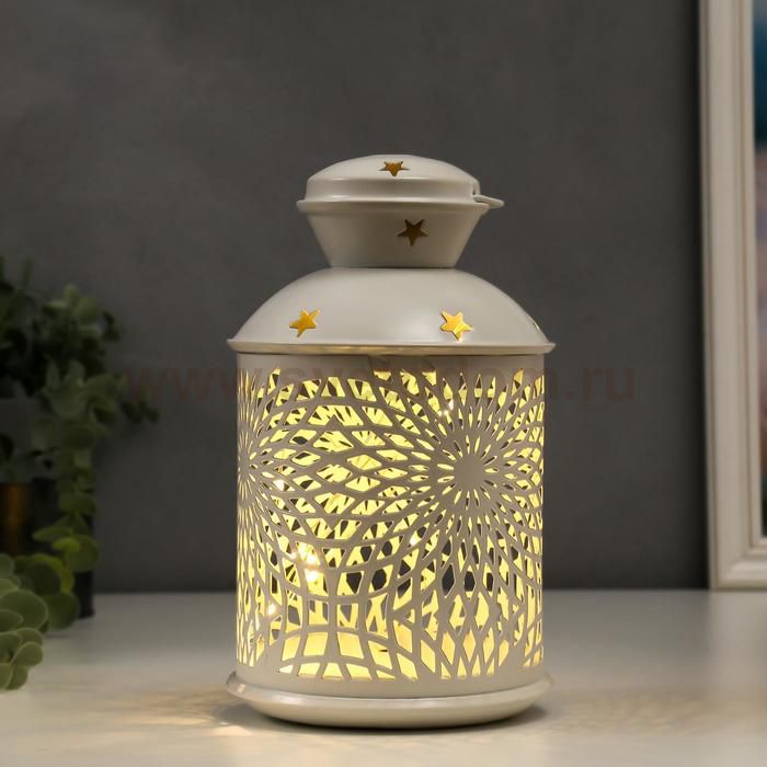 Ночник 16184/1WT LED от батареек 2хААА белый 11,7х11,7х19,5 см