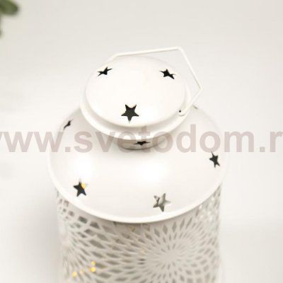 Ночник 16184/1WT LED от батареек 2хААА белый 11,7х11,7х19,5 см