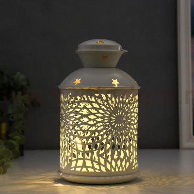 Ночник 16184/1WT LED от батареек 2хААА белый 11,7х11,7х19,5 см