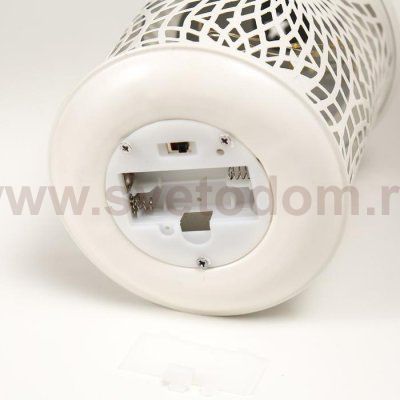 Ночник 16184/1WT LED от батареек 2хААА белый 11,7х11,7х19,5 см