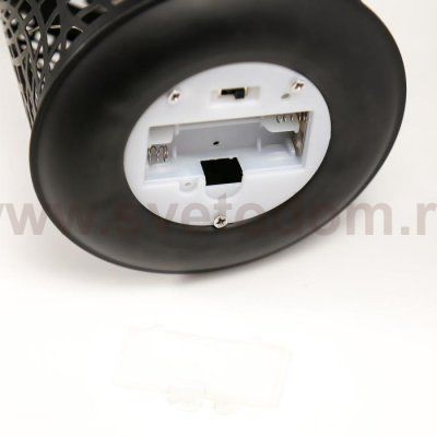 Ночник 16184/1BK LED от батареек 2хААА черный 11,7х11,7х19,5 см