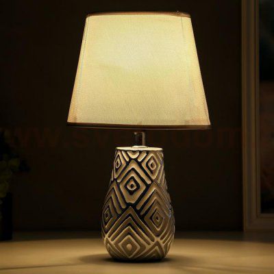 Лампа настольная 16195/1 E14 40Вт серый с серебром 20х20х33 см