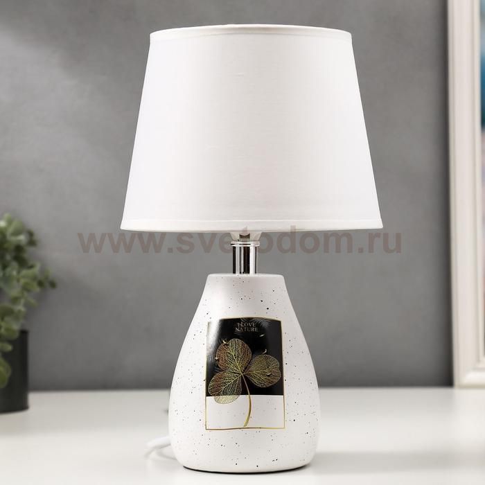 Лампа настольная 16196/1 E14 40Вт белый 20х20х32 см