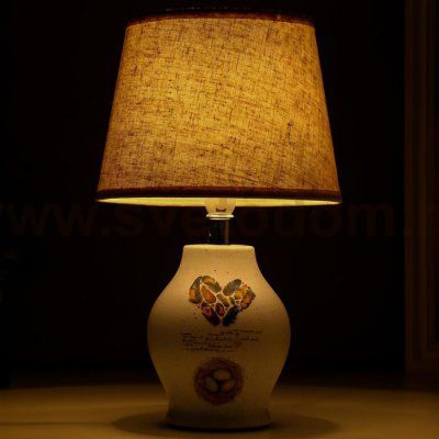 Лампа настольная 16198/1 E14 40Вт белый 20х20х32 см