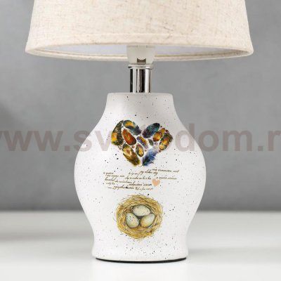 Лампа настольная 16198/1 E14 40Вт белый 20х20х32 см