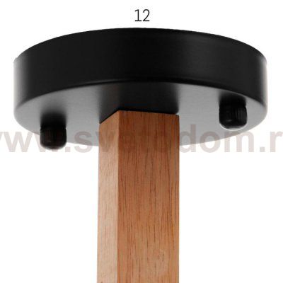 Люстра 1045/5BK E27 60Вт черный 66х66х47 см