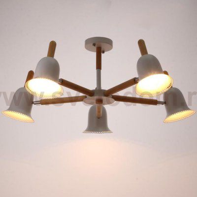 Люстра 1049/5WT E27 60Вт белый 80х80х50 см