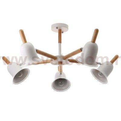 Люстра 1049/5WT E27 60Вт белый 80х80х50 см