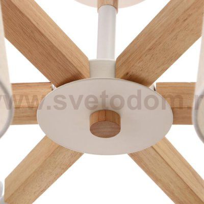 Люстра 1051/6WT E27 60Вт белый 76х76х45 см