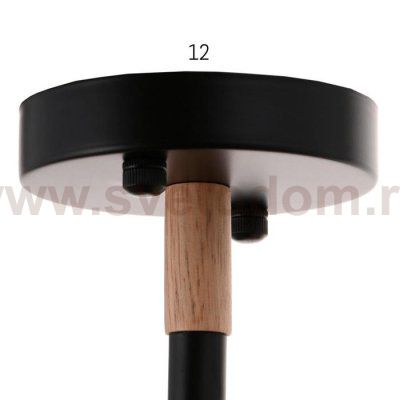 Люстра 1052/6BK E27 60Вт черный 70х70х50 см