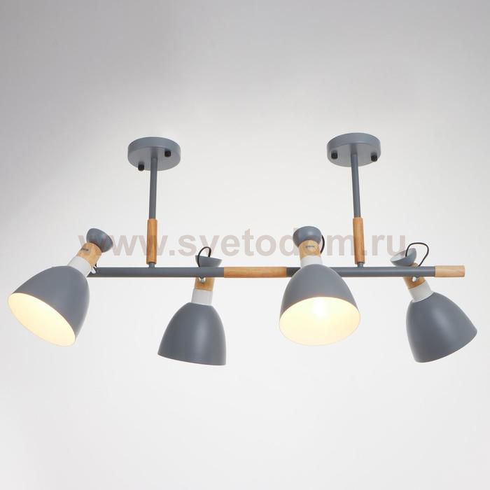 Люстра 1053/4GR E27 60Вт серый 90х40х75 см