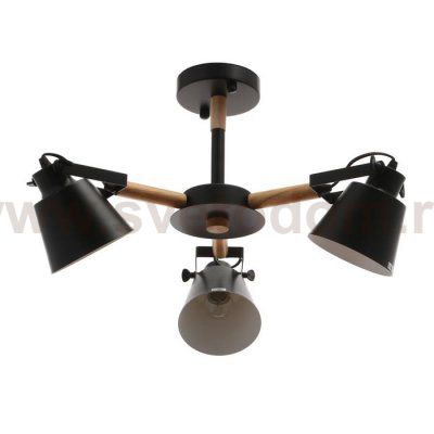 Люстра 1054/3BK E27 60Вт черный 60х60х50 см