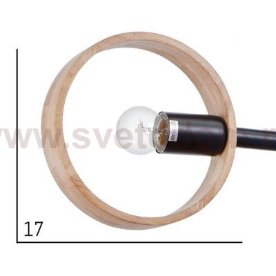 Люстра 1057/3BK E27 60Вт черный 70х70х55 см