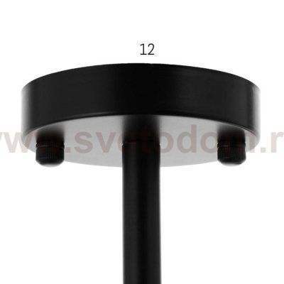 Люстра 1058/6BK E27 60Вт черный 70х70х55 см