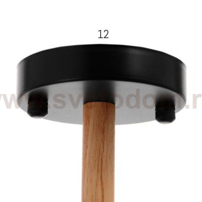 Люстра 1059/6BK E27 60Вт черный 70х70х55 см