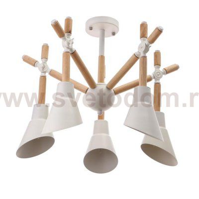 Люстра 1060/5WT E27 60Вт белый 73х73х60 см