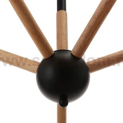 Люстра 1060/5BK E27 60Вт черный 73х73х60 см