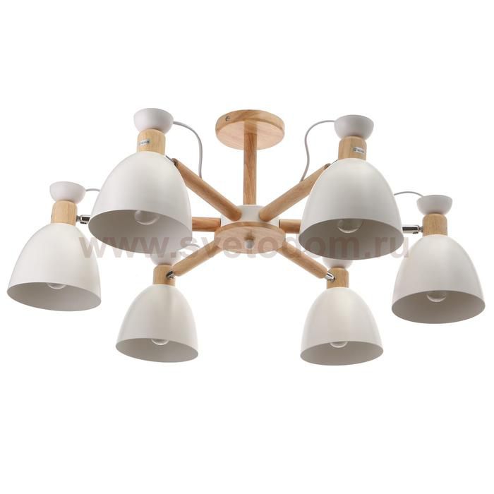 Люстра 1062/6WT E27 60Вт белый 85х85х50 см