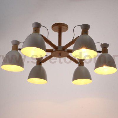 Люстра 1062/6WT E27 60Вт белый 85х85х50 см