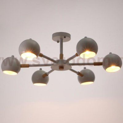 Люстра 1063/6WT E27 60Вт белый 75х75х50 см