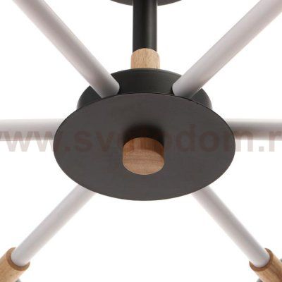 Люстра 1063/6BK E27 60Вт черный 75х75х50 см