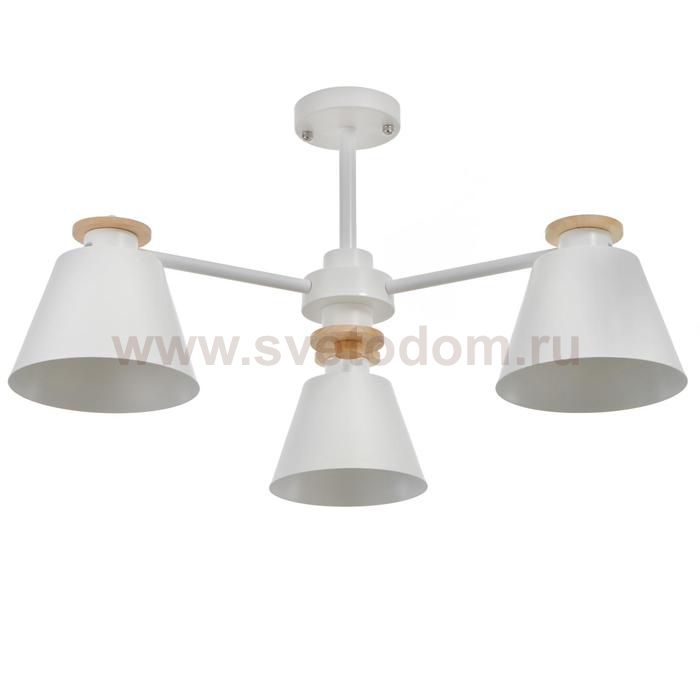 Люстра 1064/3WT E27 60Вт белый 75х75х50 см