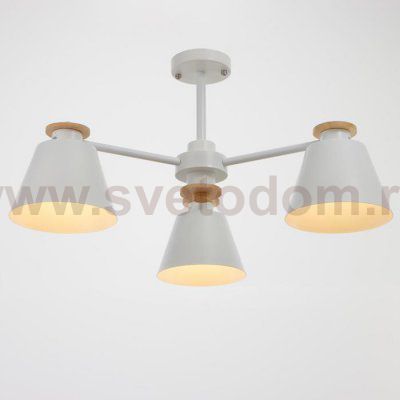 Люстра 1064/3WT E27 60Вт белый 75х75х50 см