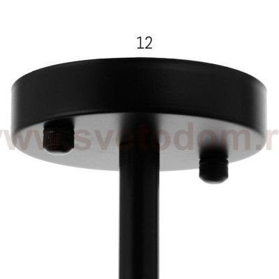 Люстра 1064/3BK E27 60Вт черный 75х75х50 см