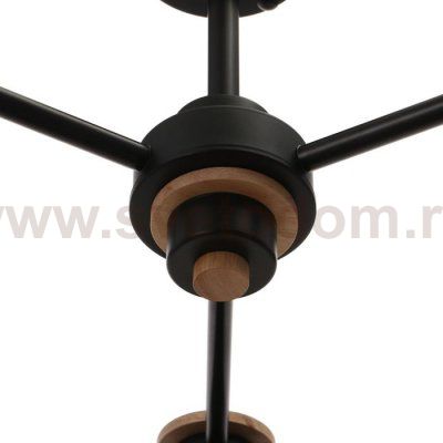 Люстра 1064/3BK E27 60Вт черный 75х75х50 см