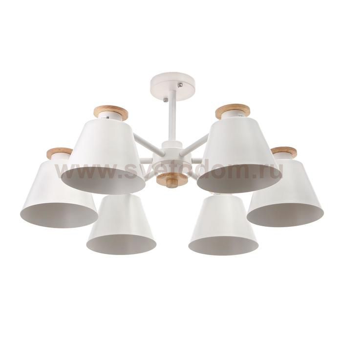 Люстра 1064/6WT E27 60Вт белый 75х75х50 см