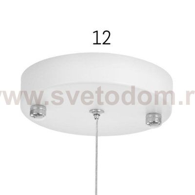 Люстра 1066/3WT E27 60Вт белый 90х20х90 см