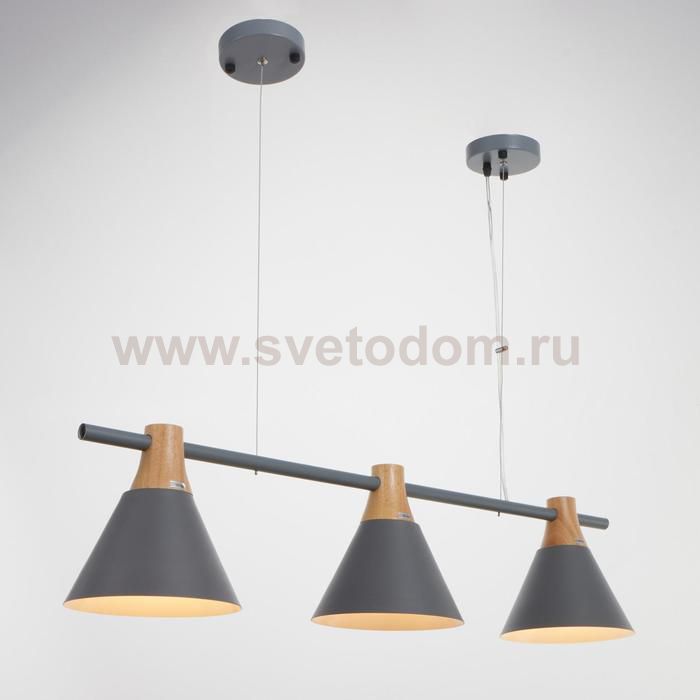 Люстра 1066/3GR E27 60Вт серый 90х20х90 см