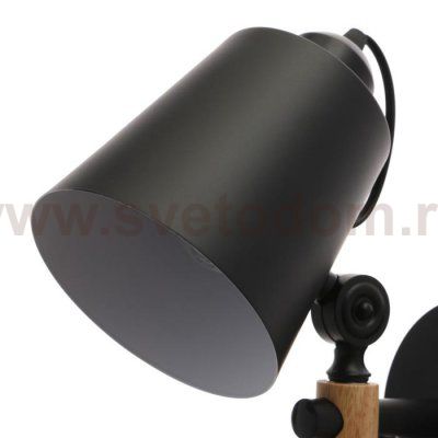 Бра 1068/1BK E27 60Вт черный 35х15х25 см