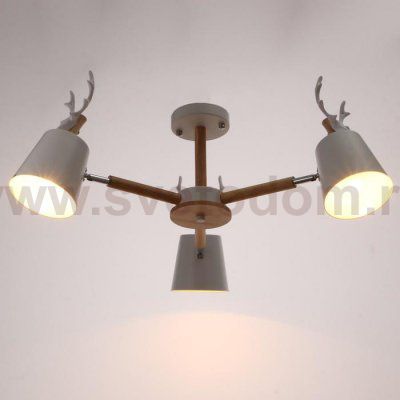 Люстра 1073/3WT E27 60Вт белый 72х72х50 см