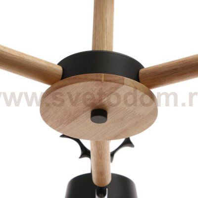 Люстра 1073/3BK E27 60Вт черный 72х72х50 см