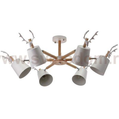 Люстра 1073/6WT E27 60Вт белый 85х85х50 см