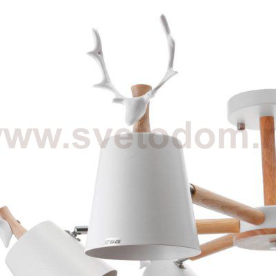 Люстра 1073/6WT E27 60Вт белый 85х85х50 см