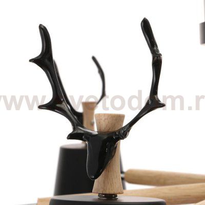 Люстра 1073/6 BK E27 60Вт черный 85х85х50 см