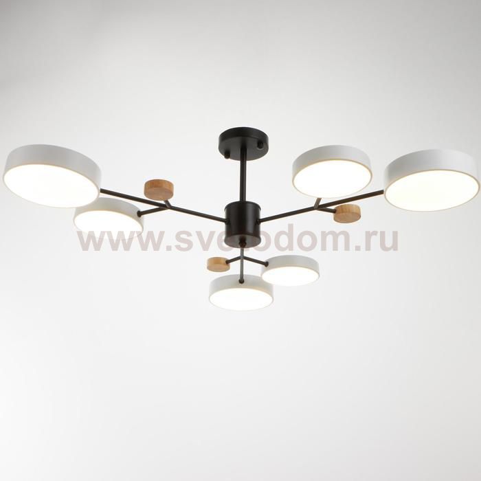 Люстра 1075/6WT LED 72Вт белый 98х98х60 см