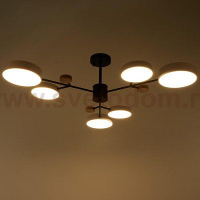 Люстра 1075/6WT LED 72Вт белый 98х98х60 см