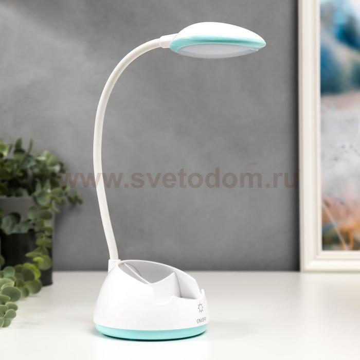 Лампа настольная c АКБ 16217/1 20хLED 4Вт 3000/6000К USB МИКС 10,8х10,8х43,5 см
